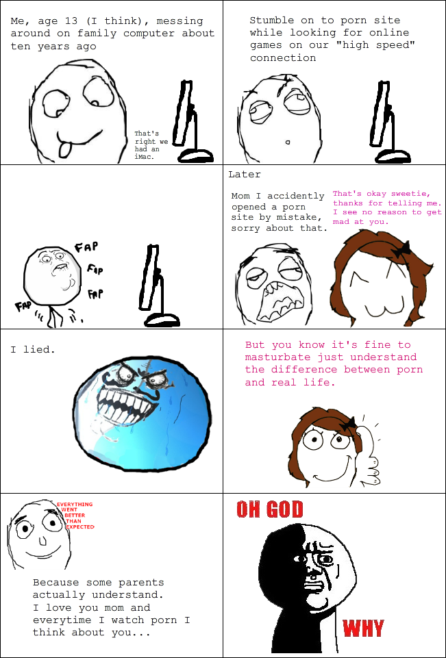 Rage Comics Porn - My first experience with porn (SFW) :) Memedroid