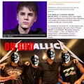 A Justin Bieber le gusta Metallica