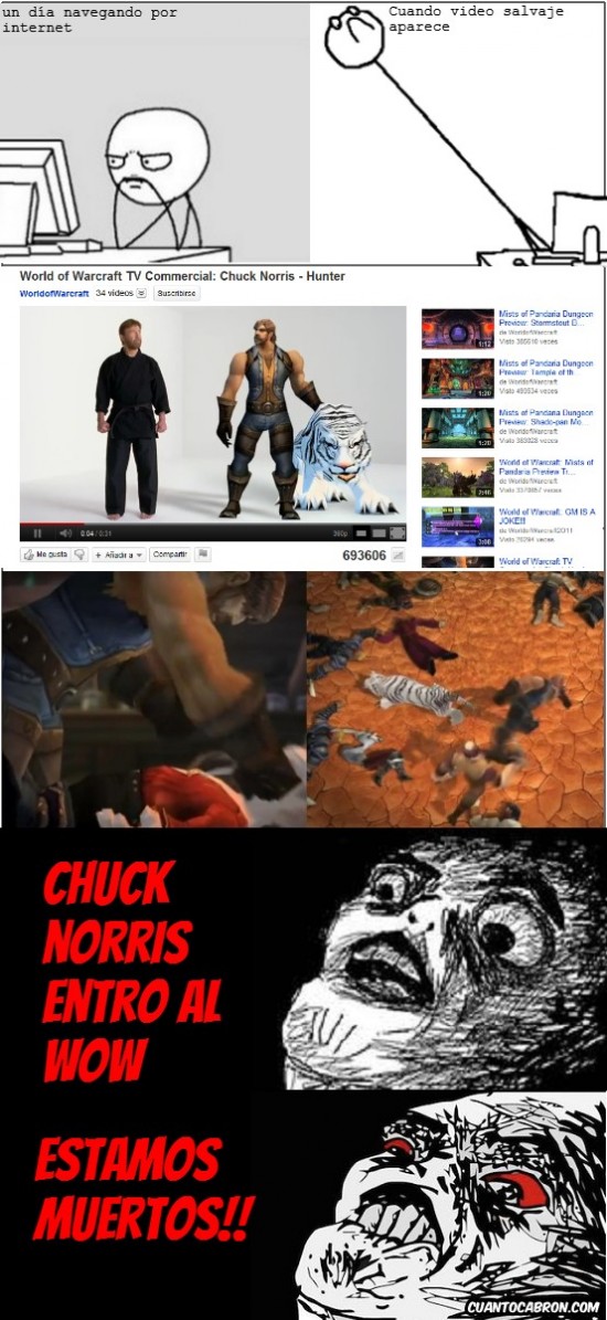 Chuck Norris en WOW - meme