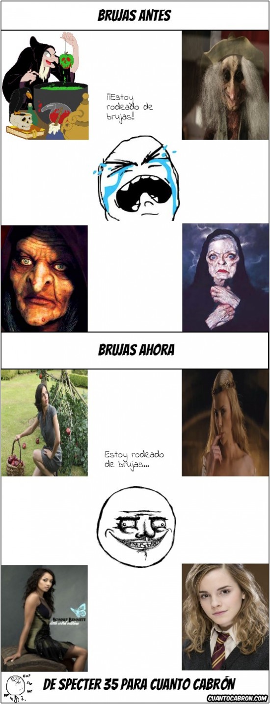 EvoluciÃ³n de las brujas - meme