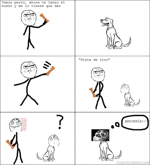 Jugando con el perro - meme