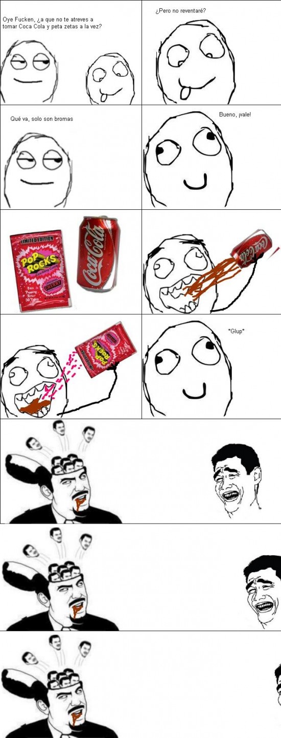 Coca Cola y peta zetas - meme