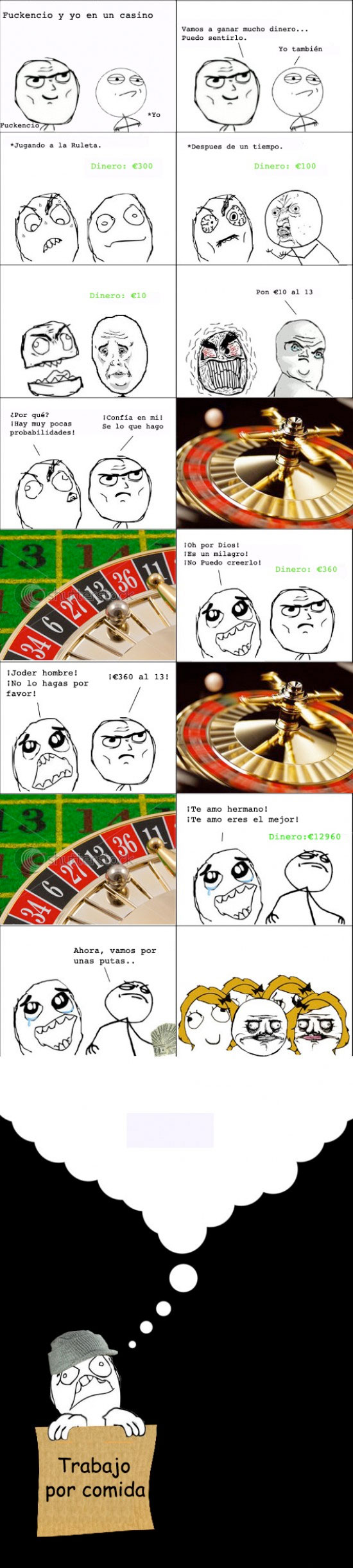 En el Casino - meme