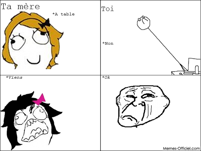 A table - meme