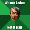 A sian not B sian