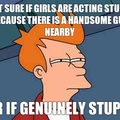 Fry confused by women