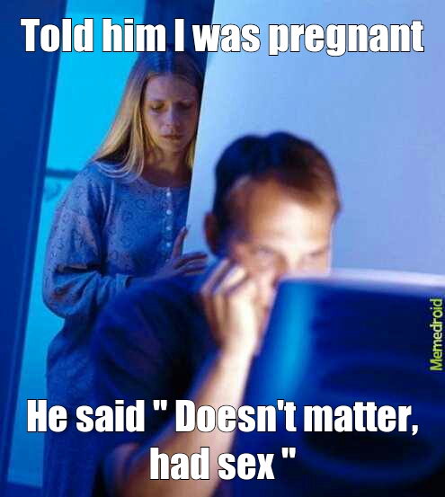 abusive pregnant - meme