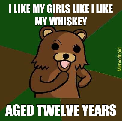 pedobear whiskey - meme