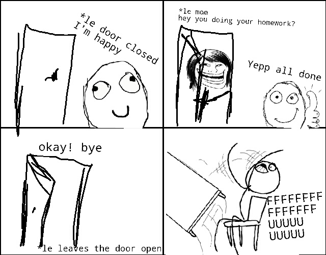 close the door - meme