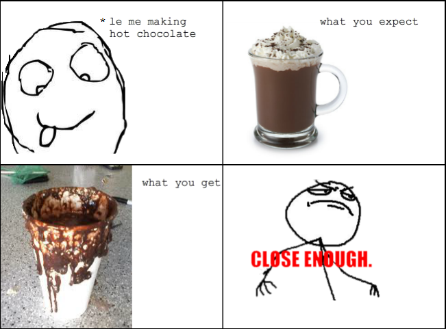 hot chocolate - meme.