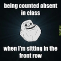 Alone in class
