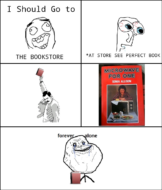 me at bookstore - meme