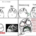 Sneezing rage