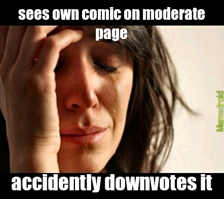 accidently downvote - meme