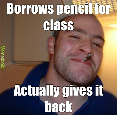 Pencil borrow - meme