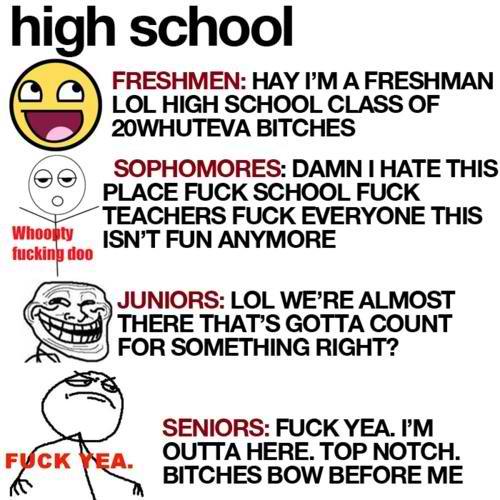 high school - meme