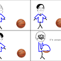 pregnant with a basketball