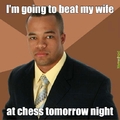 wife beating chess player