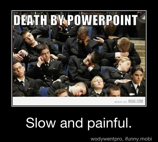 Death by PowerPoint - meme
