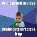 drops pencil