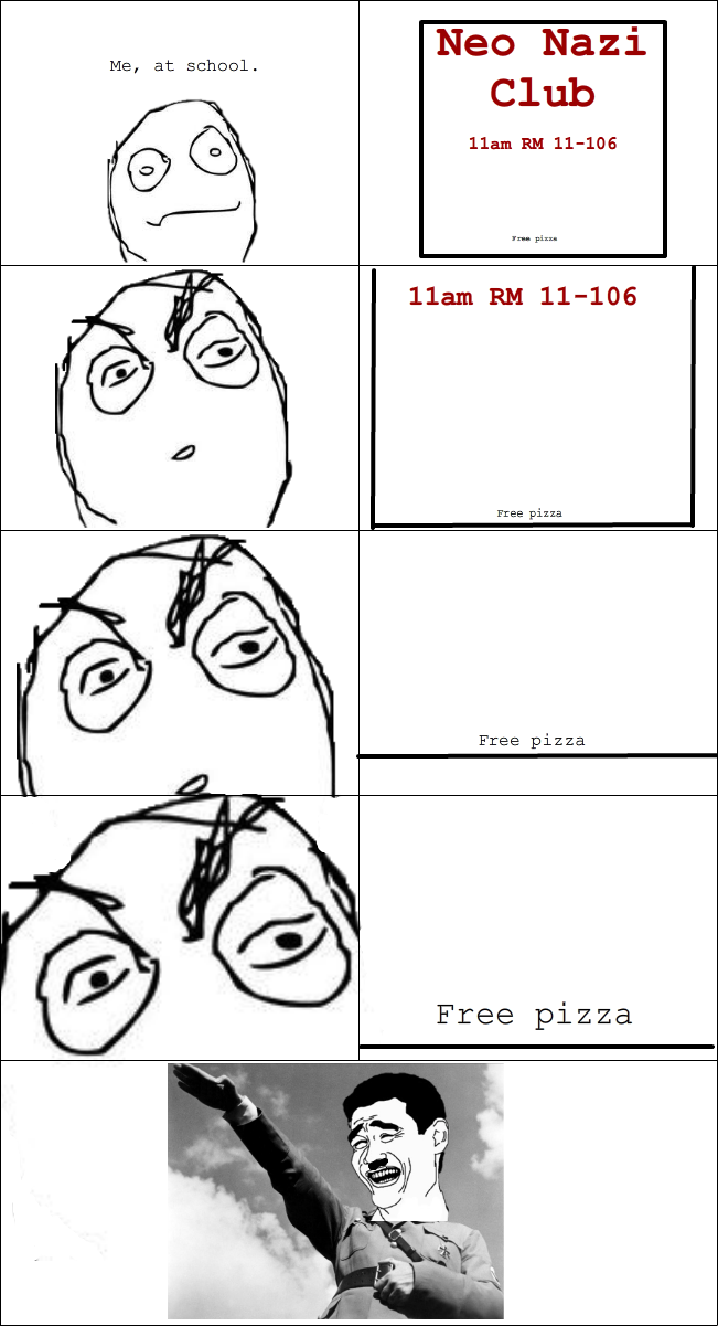 free pizza - meme