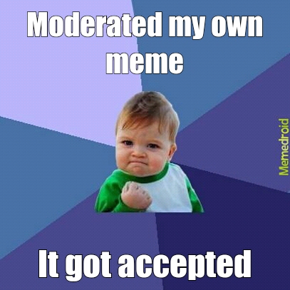 Moderator kid - meme