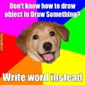 Draw (write) something