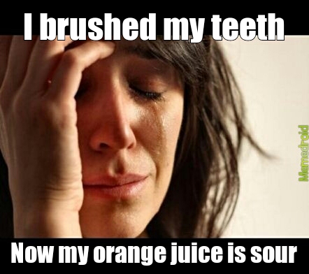 orange juice - meme