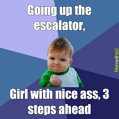 escalator check out - meme
