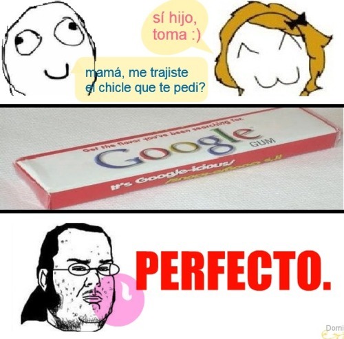 Google chicles - meme