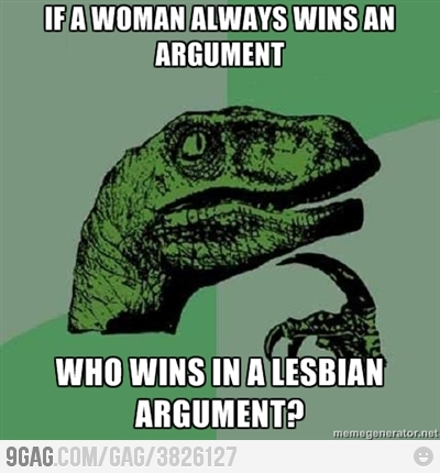 Lesbian argument - meme
