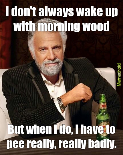 morning wood - meme