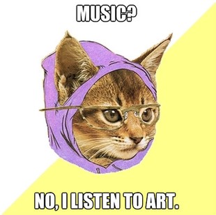 hipster cat - meme