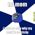 sticky desk