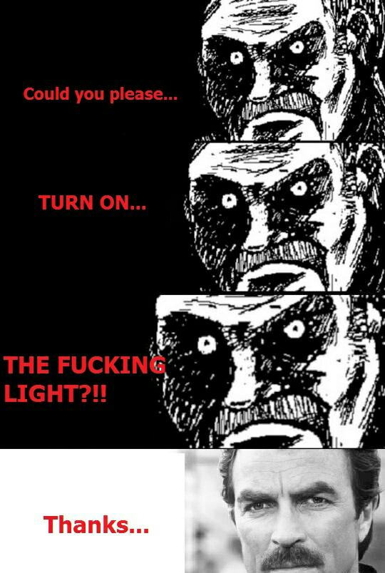 turn on the lights - meme