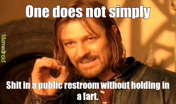 public restroom - meme