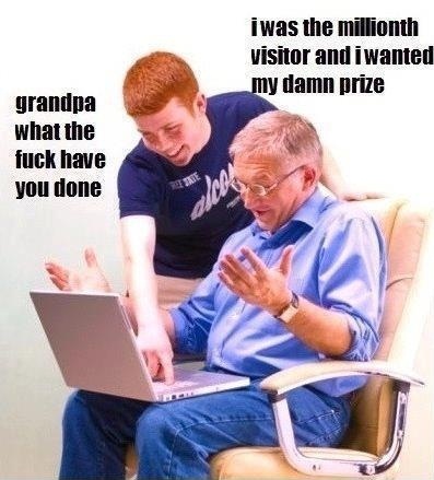 Troll grandpa - meme