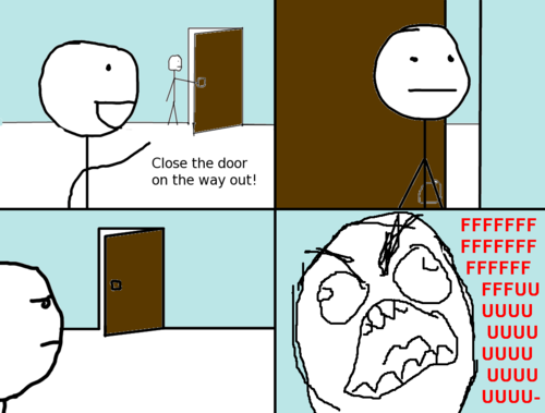 close. the damn. door. - meme