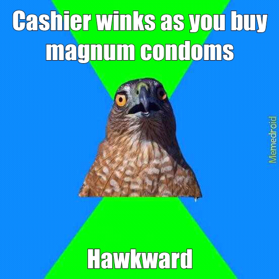 Hawkward! - meme