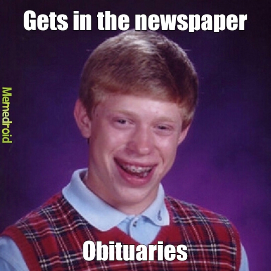 obituary - meme