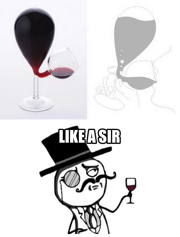 wine like a sir - meme