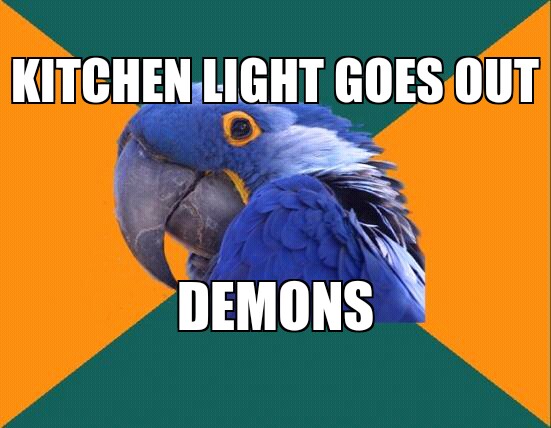 kitchen light - meme