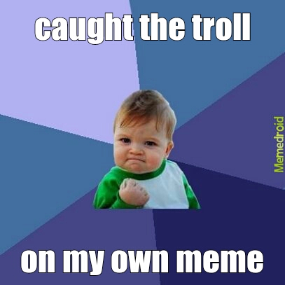 caught the troll - meme