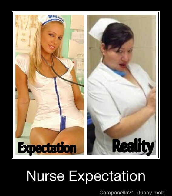nurse expectation - meme
