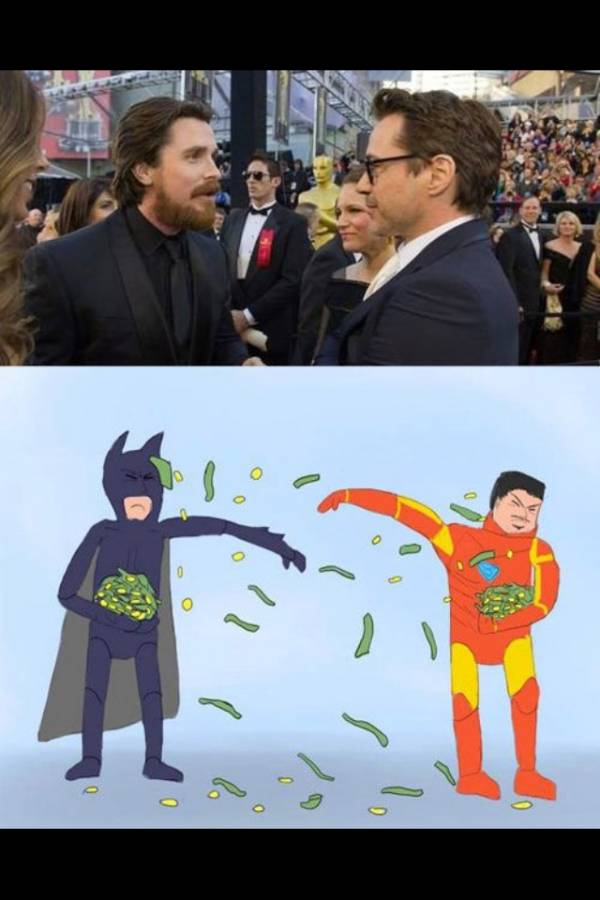 batman vs ironman - meme