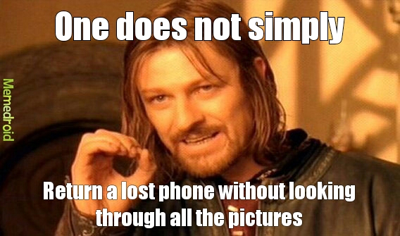 lost phone - meme