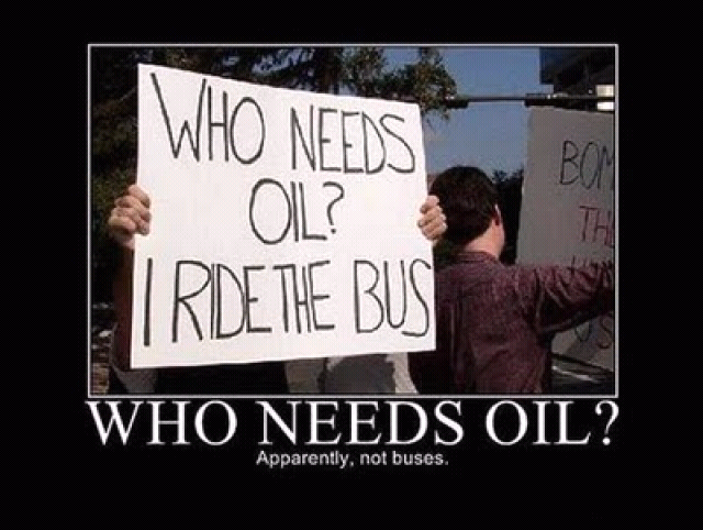 who needs oil? - meme