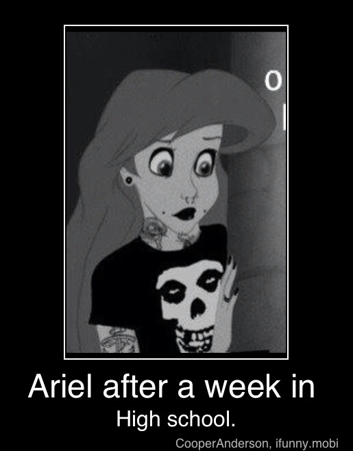 Ariel the lil mermaid - meme