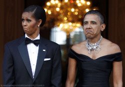 OBAMA's FACE.. NOT BAD MICHELLE'S FACE NOT TO BAD YOURSELF - meme