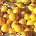 Take the lemons!